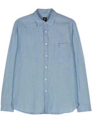 Xacus chambray longsleeved shirt - Blue