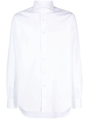 Xacus cutaway-collar button-up shirt - White