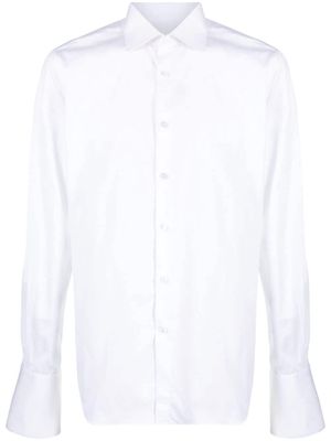 Xacus cutaway-collar cotton shirt - White