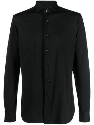 Xacus long-sleeve button-up shirt - Black