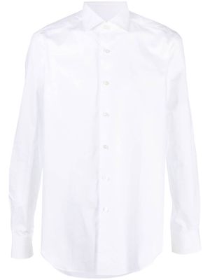 Xacus long-sleeve button-up shirt - White