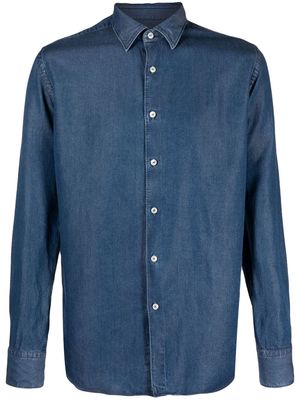 Xacus long-sleeve buttoned shirt - Blue