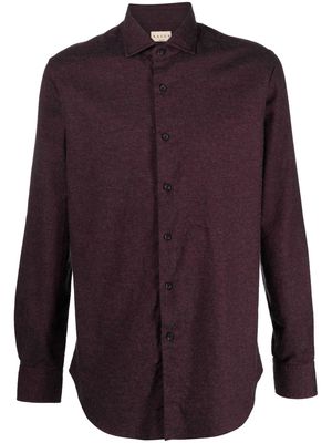 Xacus long-sleeve poplin shirt - Purple