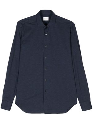 Xacus plain long-sleeve shirt - Blue