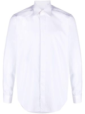 Xacus pointed-collar cotton shirt - White
