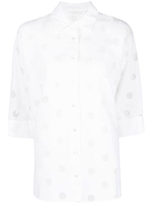 Xacus polka-dot print shirt - White
