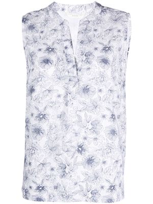 Xacus Selma sleeveless floral-print top - Blue