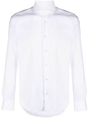 Xacus slim-cut organic-cotton shirt - White