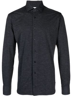 Xacus spread-collar button-fastening shirt - Grey