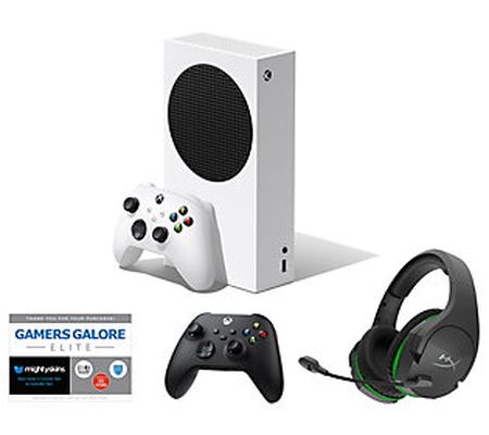 Xbox Series S Console w/ 2 Controllers, Headset and Voucher