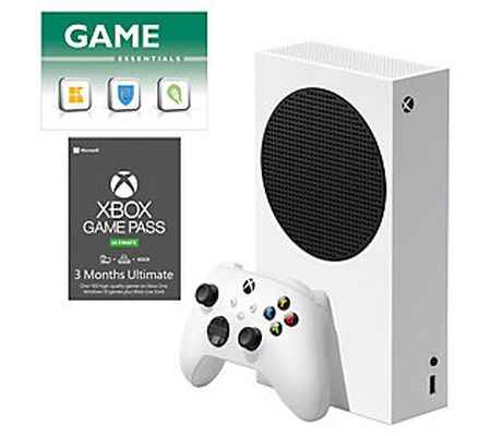 Xbox Series S Console w/ 3 Month Card & Essenti als Vouchers
