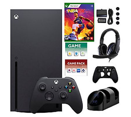 Xbox Series X 1TB Console w/ NBA 2K23, Acc & Vo uchers