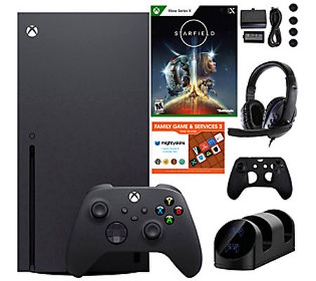 Xbox Series X Console w/ Starfield, Acc Kit & V oucher Combo