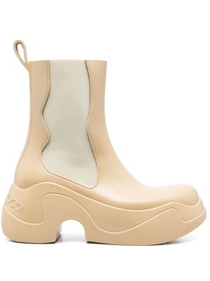 XOCOI recyclable PVC chunky-sole boots - Neutrals