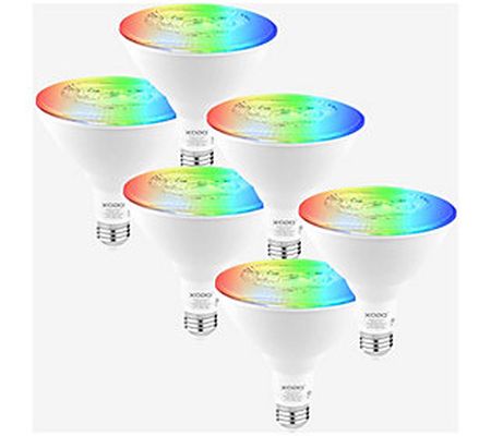 XODO Smart Floodlight LED Bulb 6-Pack Multi-Col or WiFi E26 11