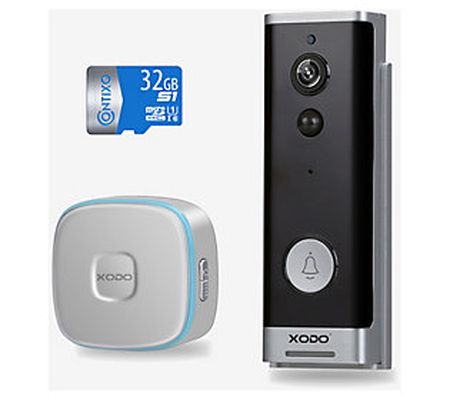 XODO Smart Home Video Doorbell Security Kit 108 0p Camera 32GB