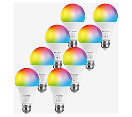 XODO Smart LED Light Bulb 6-Pack Change Color V ia Wi-Fi E26 9W