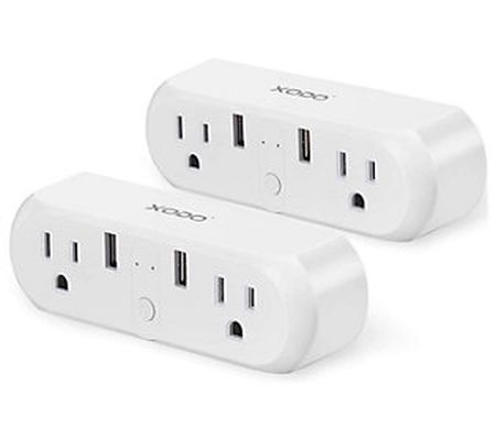 Xodo Wi-Fi Smart Plug Extender 2-Pack with App Control