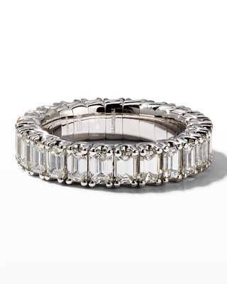Xpandable 18k Emerald-Cut Diamond Ring, Size 6.5-3.75