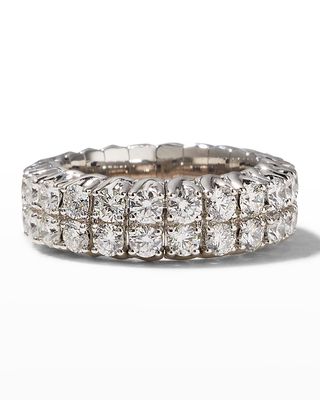 Xpandable 18k White Gold Round-Cut Diamond Ring, Size 6.75 - 9.50