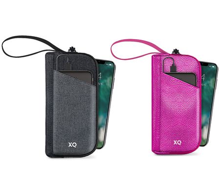 Xqisit Set of 2 UV Bags with Built-in 5,000mAh Power Banks