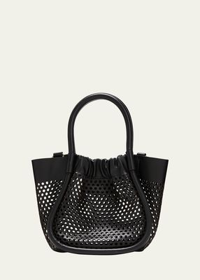 XS Perforated Leather Top-Handle Bag