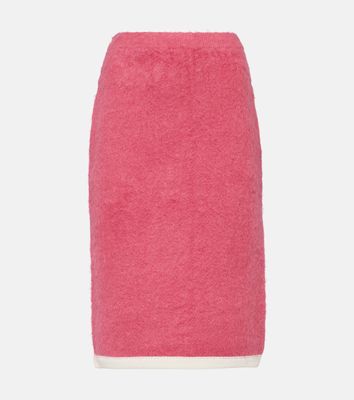 Xu Zhi Wool and cashmere midi skirt