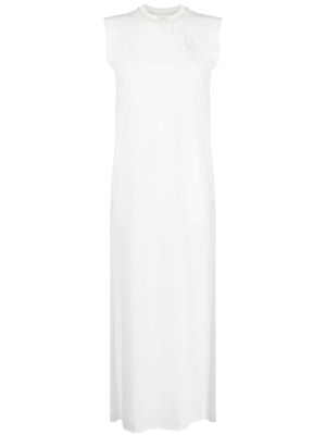 Y-3 3-stripes sleeveless dress - White