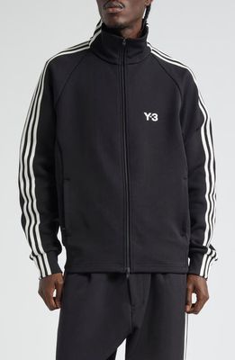 Y-3 3-Stripes Track Jacket in Black/Off White