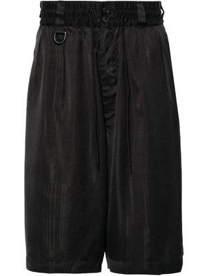Y-3 3S drawstring-waist track shorts - Black