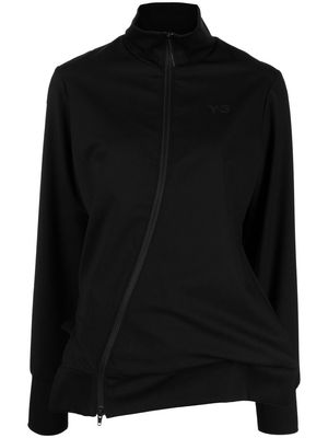 Y-3 asymmetric zip sweatshirt - Black