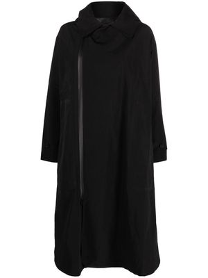 Y-3 belted hooded coat - Black