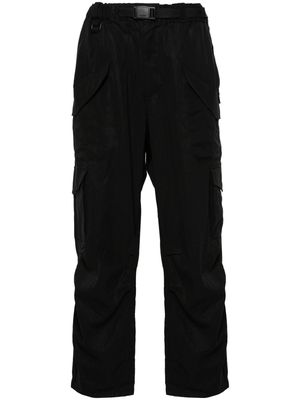 Y-3 belted straight-leg cargo pants - Black