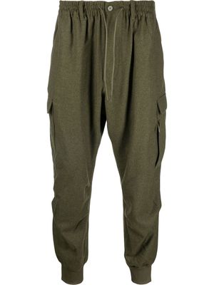 Y-3 cargo-pocket jogging trousers - Green
