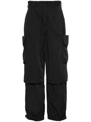 Y-3 cargo-pockets twill trousers - Black