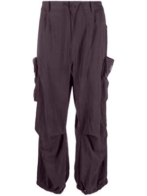 Y-3 cargo straight-leg trousers - Purple