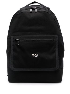 Y-3 CL logo-appliqué backpack - Black