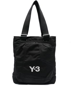 Y-3 CL logo-print tote - Black