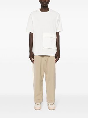 Y-3 crepe jersey T-shirt - White