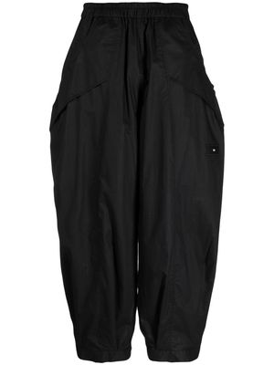 Y-3 cropped wide-leg trousers - Black