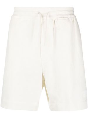 Y-3 drawstring track shorts - White