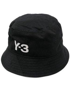 Y-3 embroidered-logo bucket hat - Black