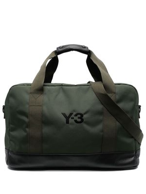 Y-3 embroidered-logo holdall-bag - Green
