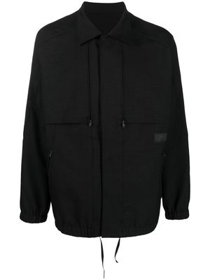 Y-3 flap-pocket shirt jacket - Black
