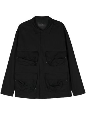 Y-3 four-pocket cotton military jacket - Black