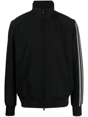 Y-3 funnel neck zip-up track jacket - Black