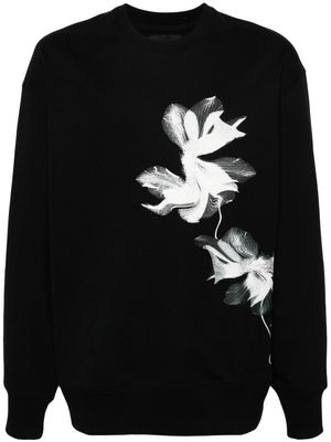 Y-3 GFX floral-print sweatshirt - Black