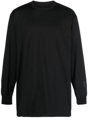 Y-3 GFX L/S logo-embossed T-shirt - Black