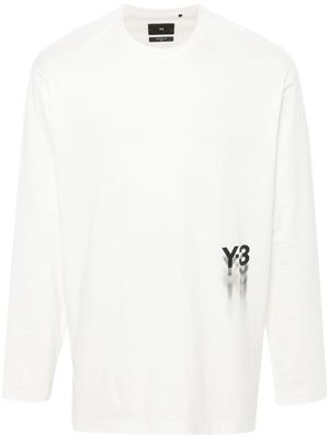 Y-3 GFX logo-printed cotton T-shirt - Neutrals