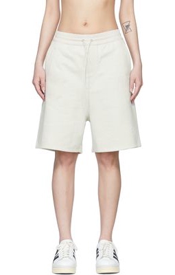 Y-3 Grey Cotton Shorts